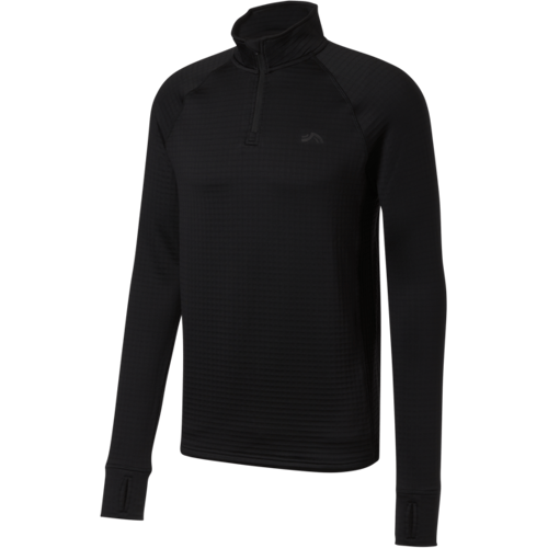CRIVIT Heren sportshirt met fleecevoering (zwart, S)