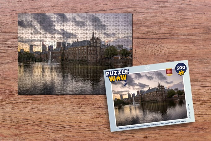 Puzzel Den Haag - Binnenhof - Wolken - Legpuzzel - Puzzel 500 stukjes