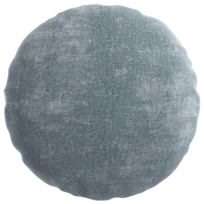 vidaXL - Kussensloop - 6 - st - HEERLEN - Lichtblauw - Diam. - 60 - cm - Chenille - Stof