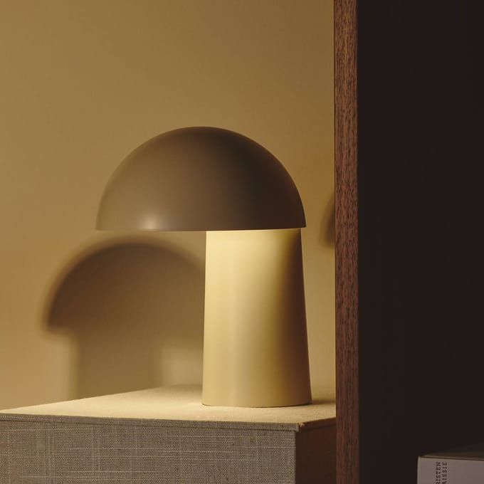 DFTP by Nordlux LED-batterijlamp Faye Portable, beige, dimbaar, USB