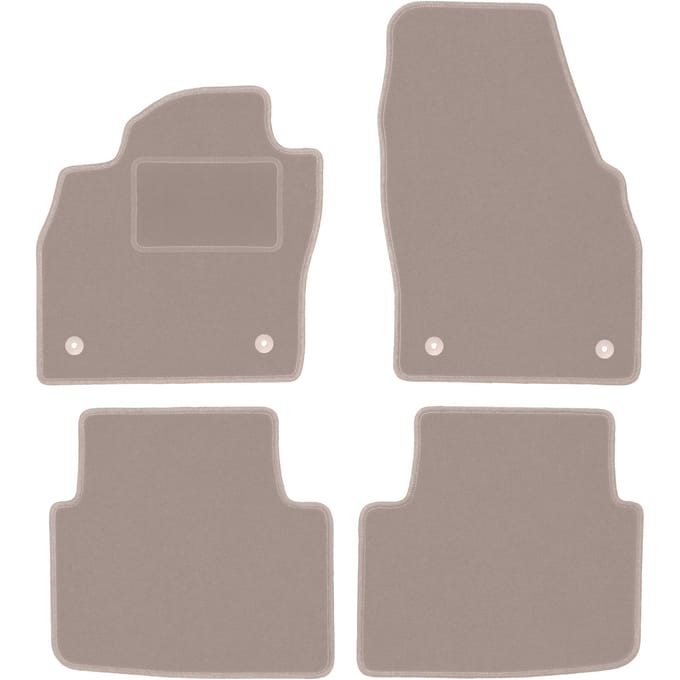 Beige velours matten voor: Skoda Scala hatchback (2019-)
