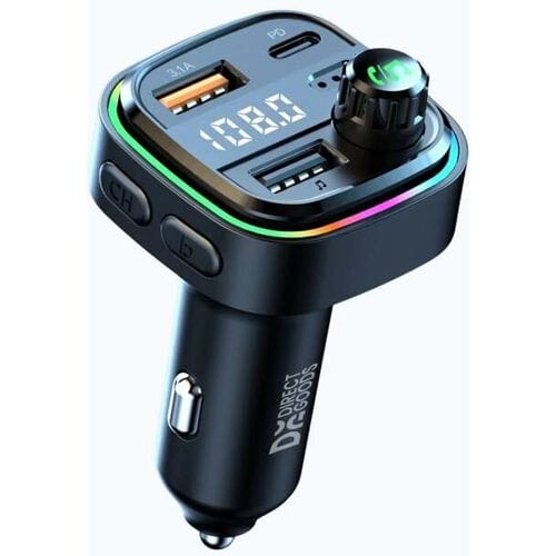 DirectGoods® FM Transmitter Bluetooth – Bluetooth Transmitter - USB-C Snellader - Carkit