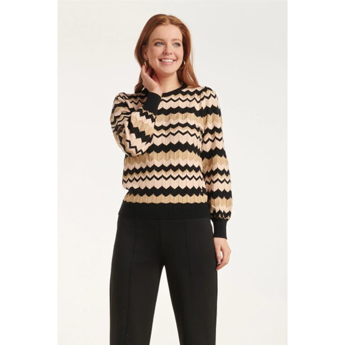 Smashed Lemon 24614 -e zigzag gebreide top |