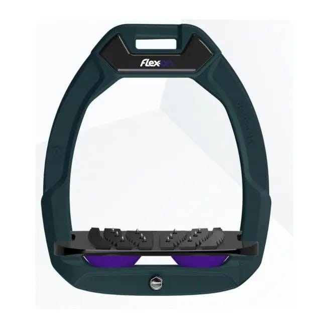 Plat Ultra Grip Veiligheids springen Kleur Groen/Zwart/Paarse Flex-On Safe-On