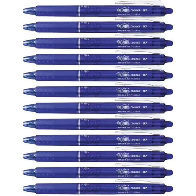 Pilot FriXion Ballpen 0.7mm Clicker  – Doos van 12 stuks - Blauw