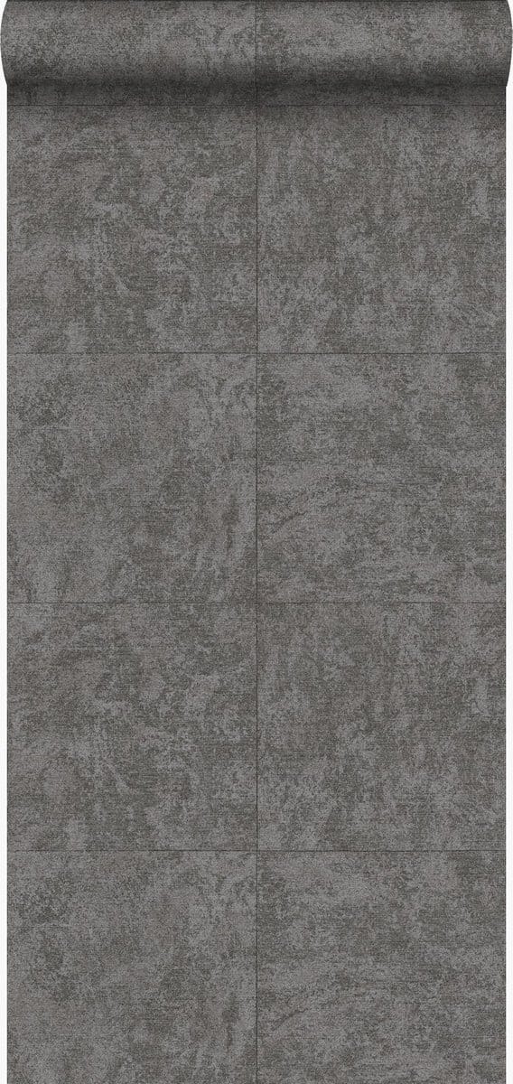 Origin Wallcoverings behang steen donker taupe - 53 cm x 10.05 m - 347407