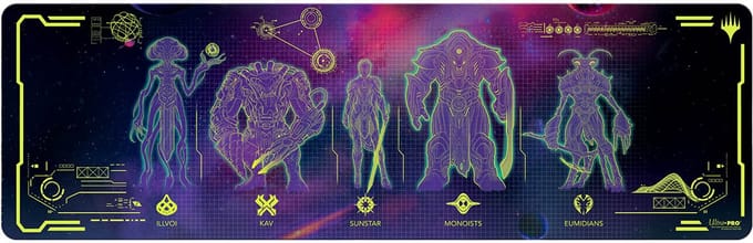 Ultra Pro - Magic: The Gathering - Edge of Eternities - Alien Race Primer Play Insert Table Playmat 240cm - UK