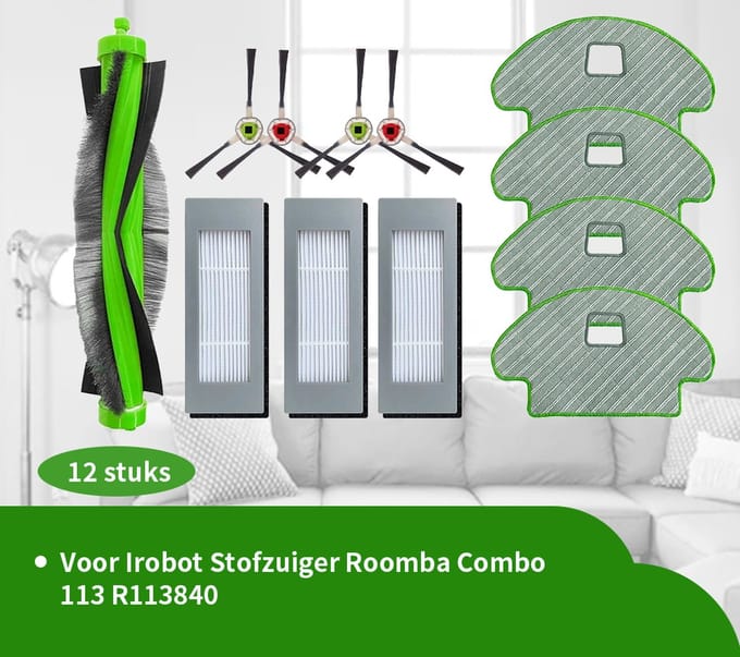 Replacements® onderdelen geschikt voor Irobot Roomba Combo 113 - 12-delig