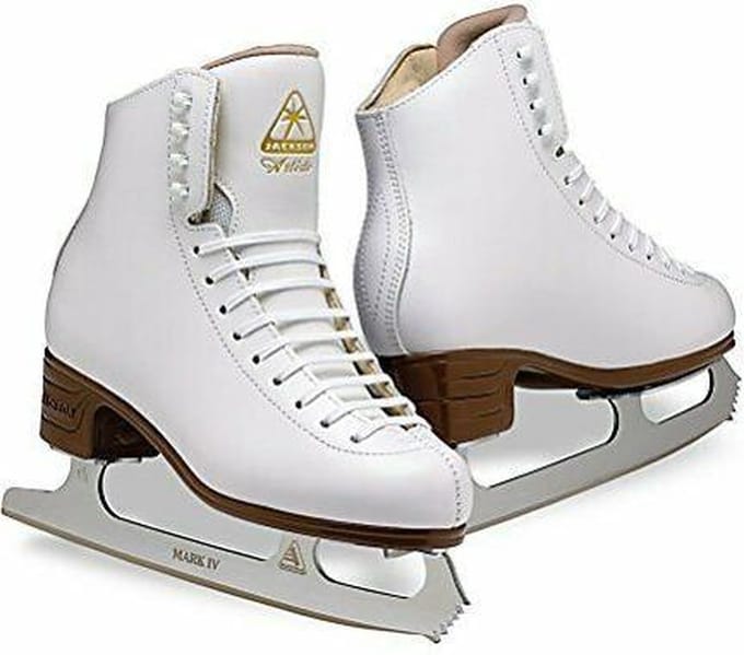 Jackson - Excel - Kunstschaatsen - Schaatsen - Dames - Wit - Lichtgewicht Support & RVS IJzer - Maat EU 40