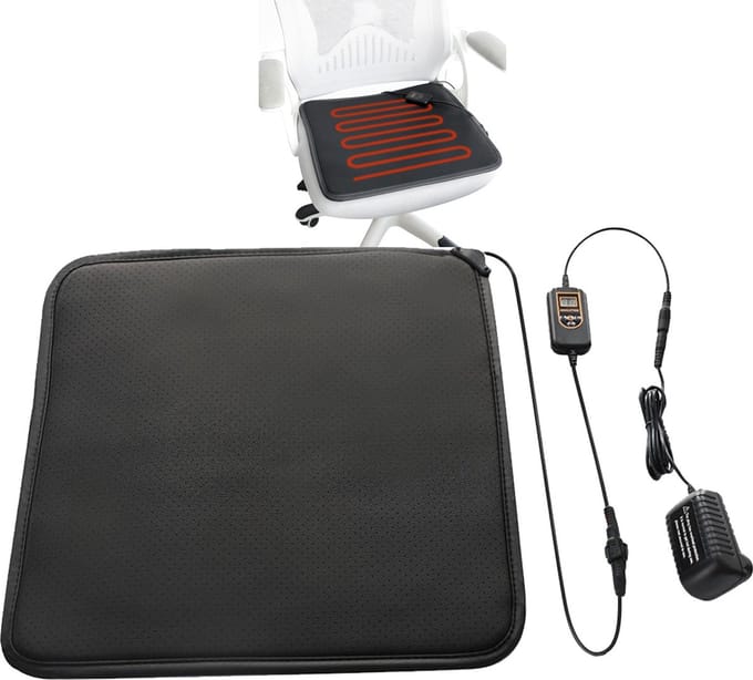 VELTRR® Autostoel Verwarming - Warmtekussen - Autostoelhoes Universeel - Zwart