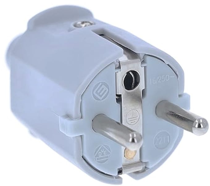 PVC Stekker voor Gebruik Binnenshuis, Grijs