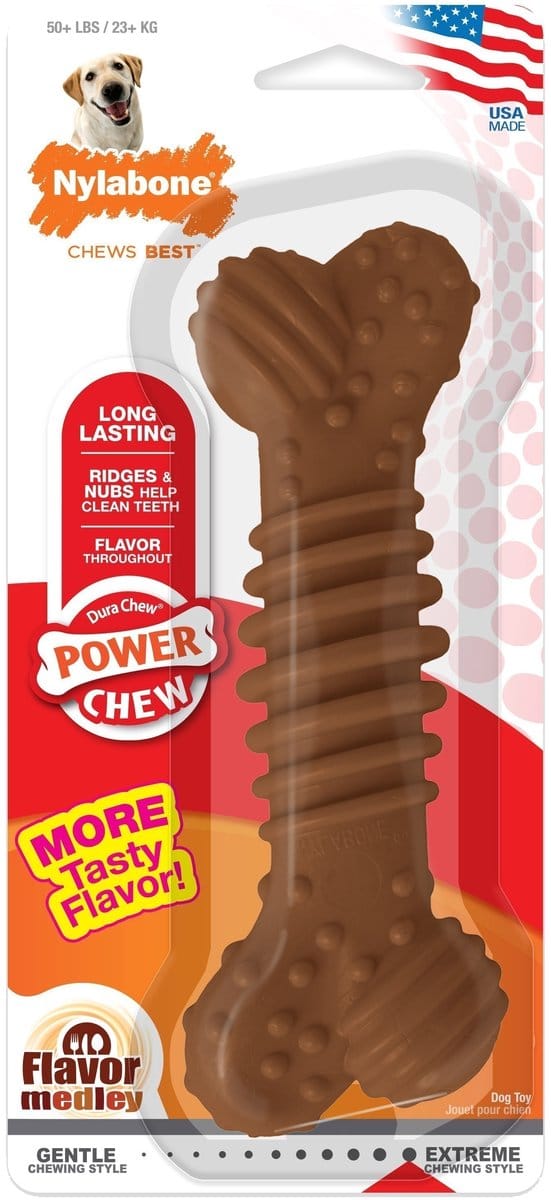 Nylabone Durable Chew Plus Chicken Hondensnack - Vanaf 23 Kg - Large - 1 St