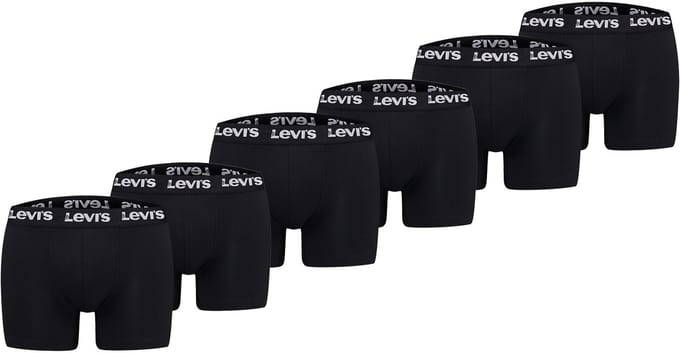 Pack of 6 men's Levis REPEAT LOGO BOXER boxer shorts underwear pants
