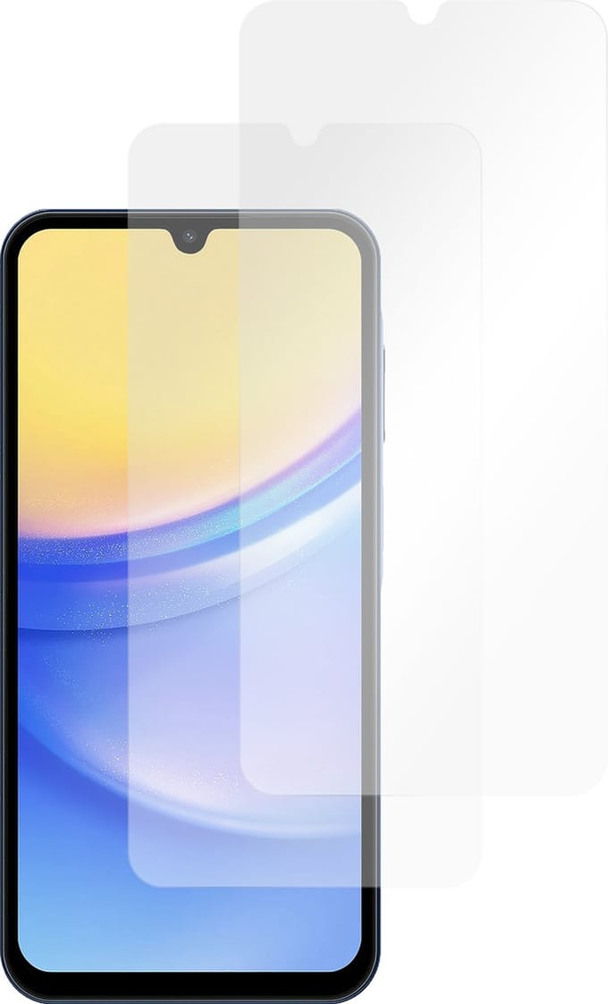 Just in Case screenprotector geschikt voor Samsung Galaxy A15 (4G/5G) - Screenprotector Gehard Glas - 2 Stuks