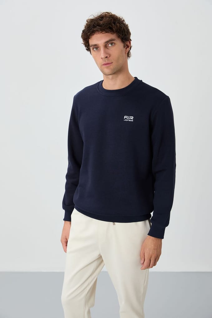 Heren Regular Fit Crew Neck Sweatshirt