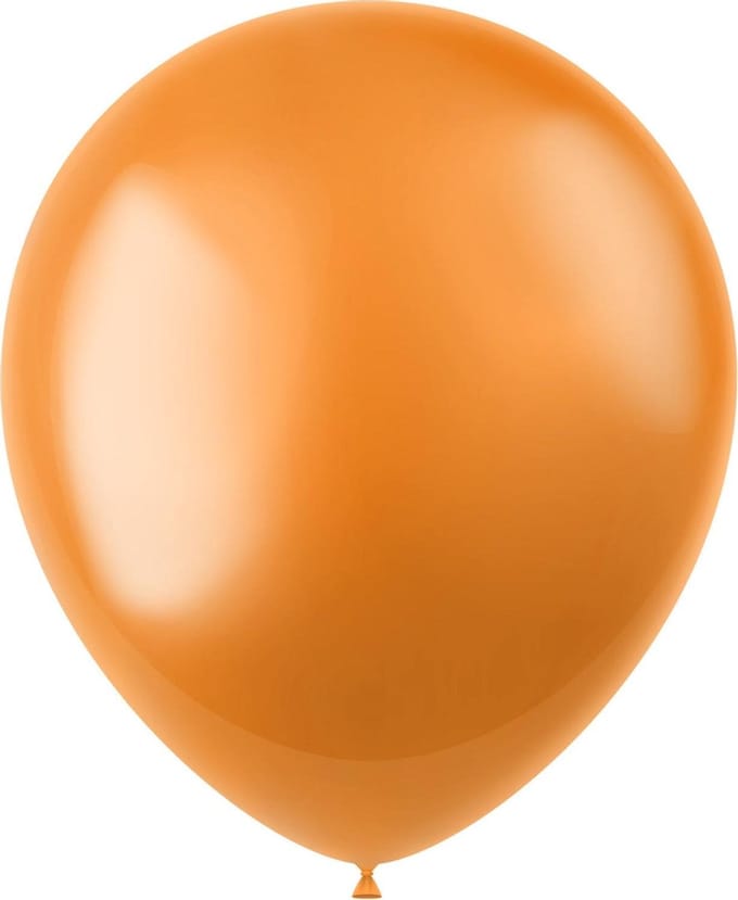 Ballonnen Radiant Marigold Orange Metallic 33cm - 50 stuks