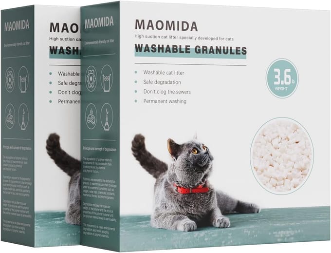 Kattenbakbak Navullingskorrels - Wasbare Composteerbare Granules