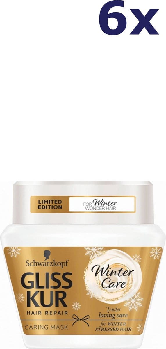 6x Gliss Kur Masker 300ml winter repair