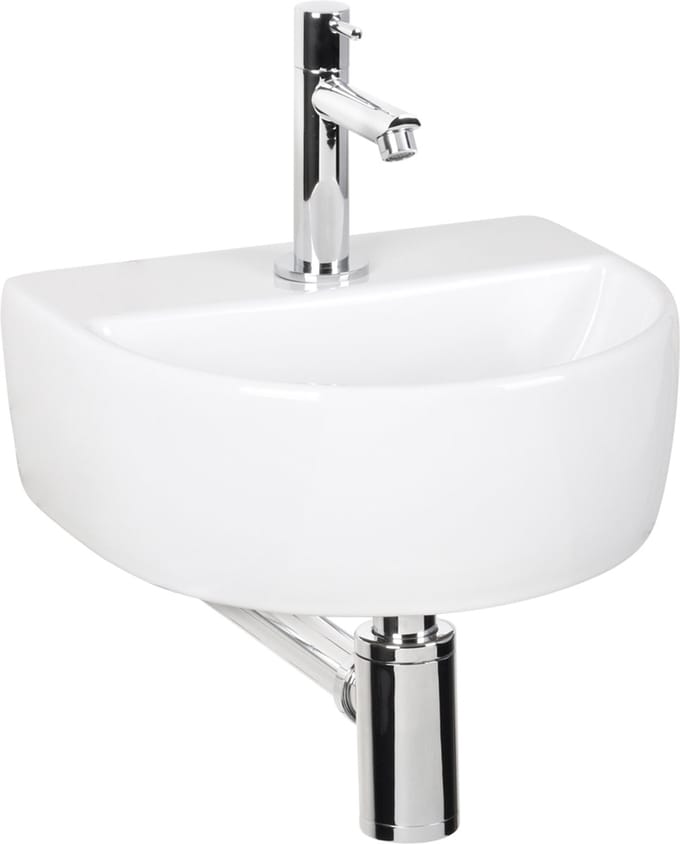 Differnz Demi fonteinset inclusief kraan, wit