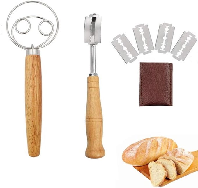 Store_9 - Broodsnijder - Broodmes - Deegmes met 5 Messen - Zilver - Garde voor Deeg