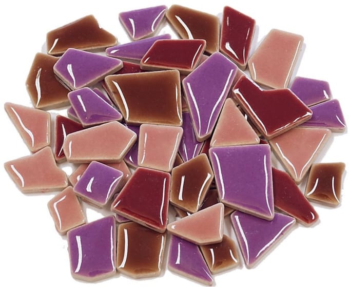 Colourful Mosaics mozaïekstenen Flip Mini Mix paars 100 gr creatief.