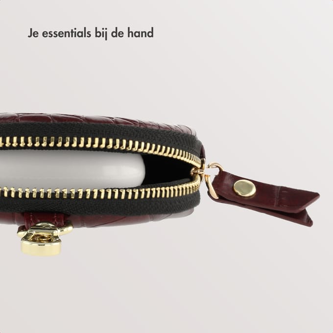 Selencia Mini Pouch - Sleutelhanger Telefoontasje - Burgundy