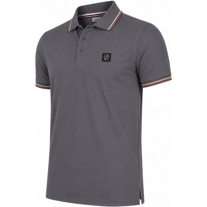 Solution - Heren Polo SS Flow - Grijs - Maat L
