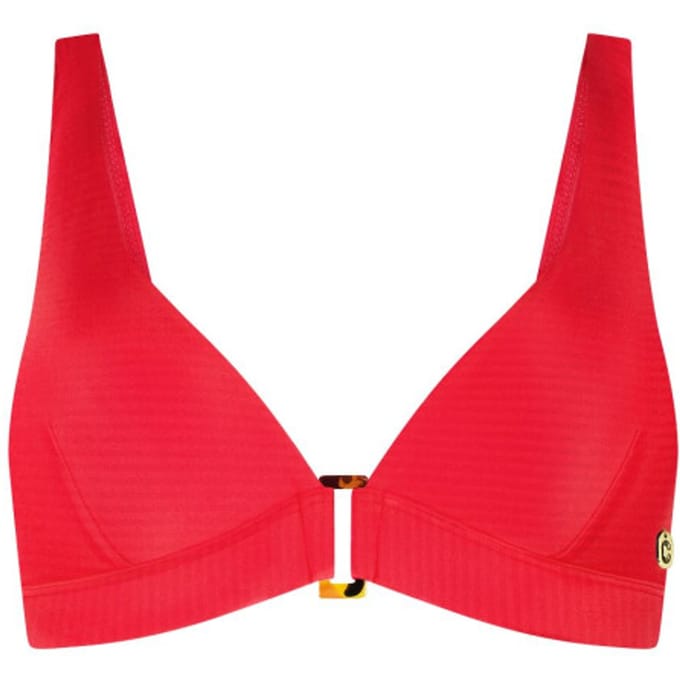 Ten Cate bikini top triangle buckle push-up bright red voor Dames | Maat 42B (85B)