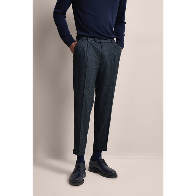 Bugatti Herren Geplooide broek extra zacht
