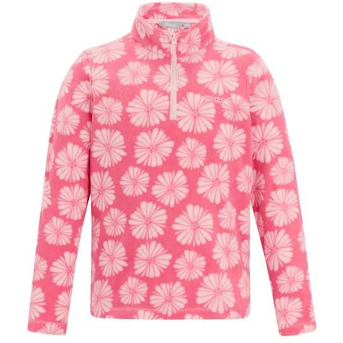 Regatta Kinderen Hot Shot II Bloem Fleece Top (Roze Mist)