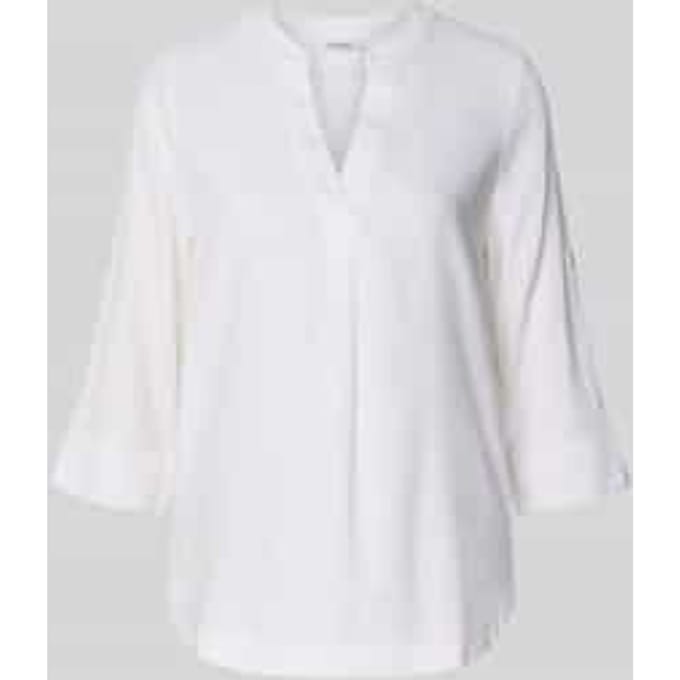 relaxed fit tuniek van mix van linnen en viscose