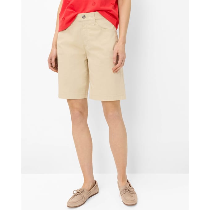 Brax Dames Bermuda  Style MAINE B SANDSHELL, beige, maat 46