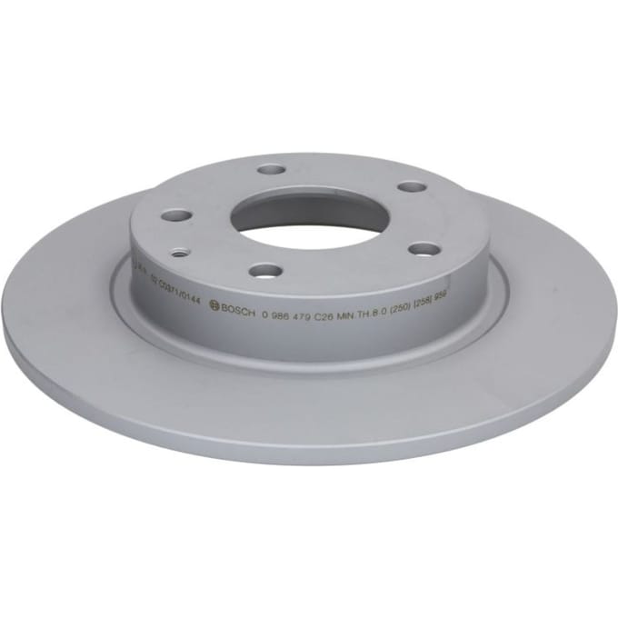 Remschijf BOSCH 0 986 479 C26 achter, volledig, sterk gecarboniseerd, 1 Stuk