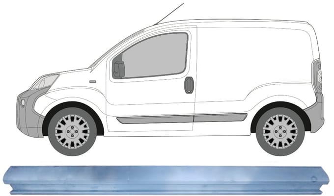Reparatie dorpel voor Citroen Nemo 2007-2017 / Links