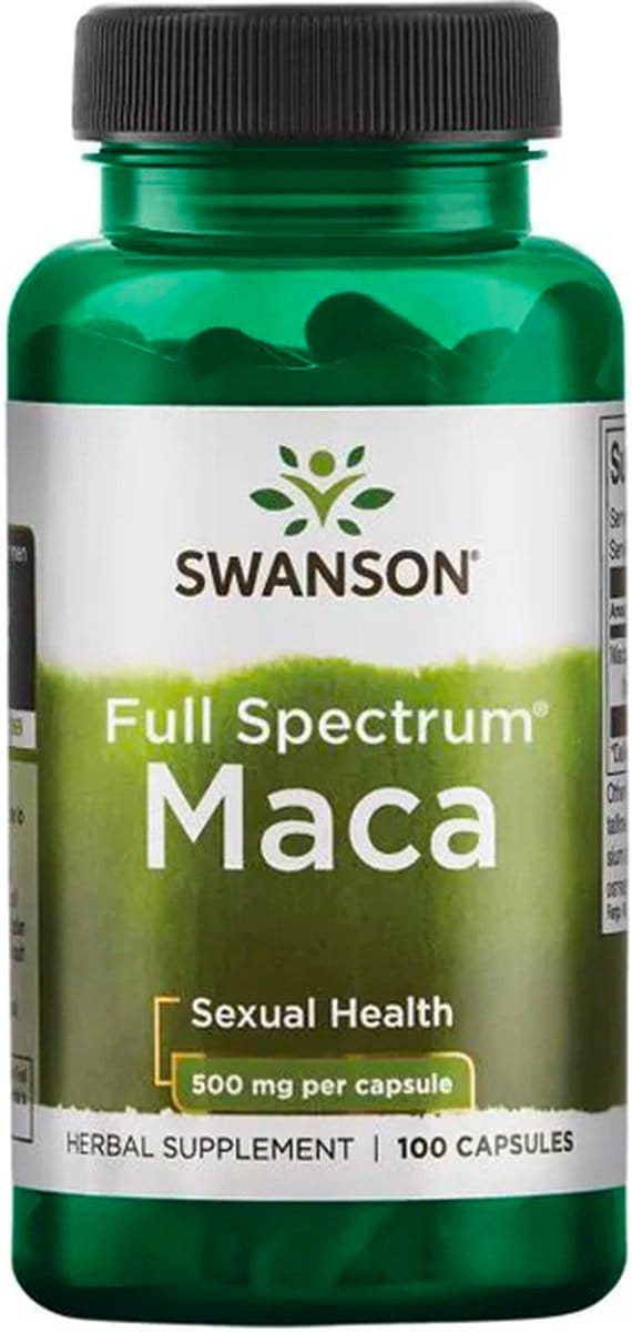 Supplementen - Maca 500mg - Vegan - 100 Capsules - Swanson