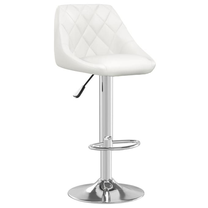 vidaXL - Barstoelen - 2 - st - kunstleer - wit