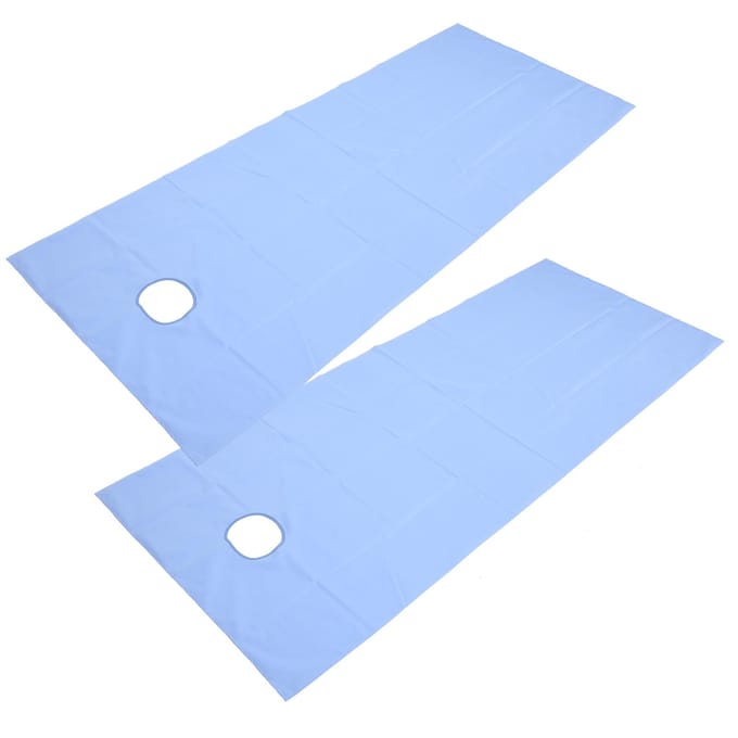 2 stuks SPA Massage Tafelhoes Ademend Oliebestendig Waterdicht Schoonheidssalon Beddengoed Blue blauw