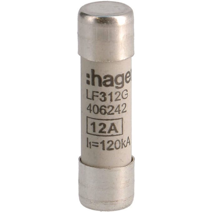 Industriële Cilindrische Zekering 12A 500V 10x38mm - LF312G [10 Stuks]