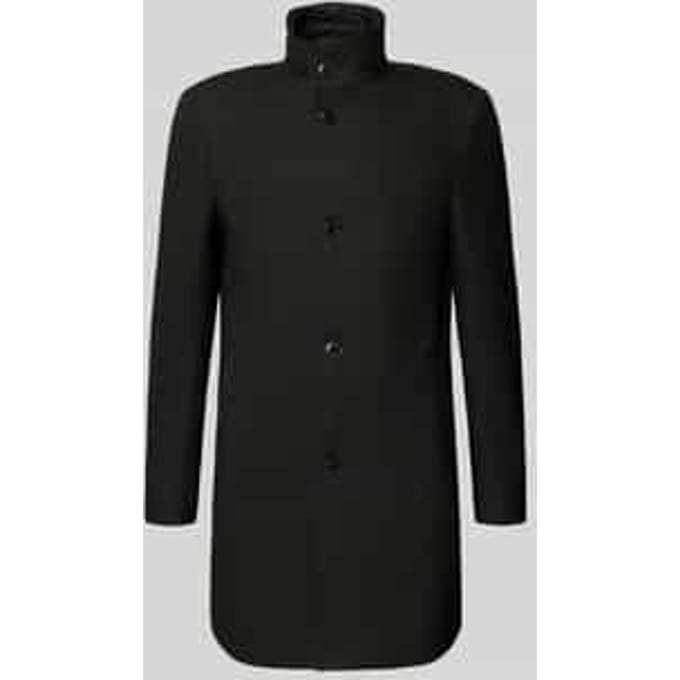 Slim fit lange jas met viscose, model 'H-Hyde-SU'