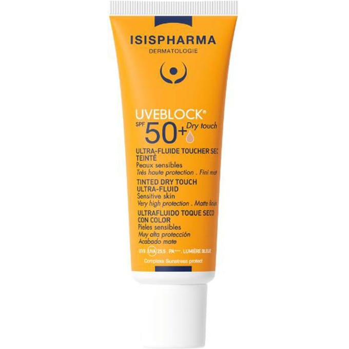 Isispharma Uveblock Ultra-Fluide Droge Touch Gekleurd SPF50+ 40 ml