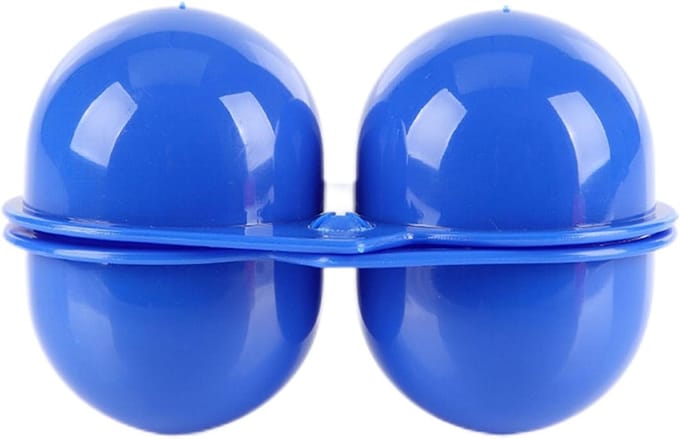 Eierbox - Draagbare Opslag - Koelkast Camping - Schokabsorberend Design - 18x5x5 cm - Blauw