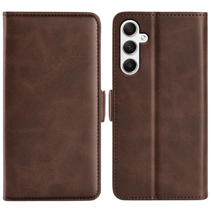 Comfycase Samsung Galaxy A35 Bookcase Hoesje Bruin