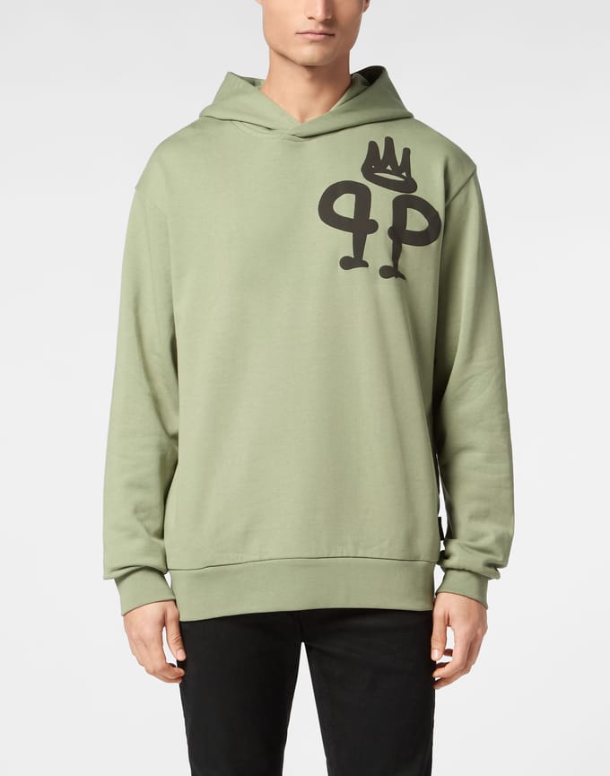 Sweatshirt Met Capuchon King Plein