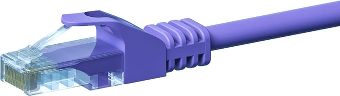 Danicom CAT5e UTP patchkabel - 3 meter paars - CCA - netwerkkabel - internetkabel - UTP kabel - RJ45 - 1000 mbit/s