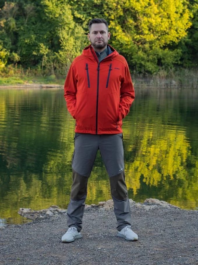 Pantal�n senderismo softshell Klass M W22 el�stico - zwart 1789716425RTS3