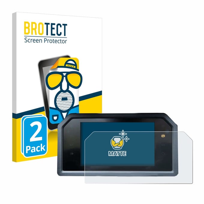 BROTECT - Screenprotector voor Yamaha Tmax 560 2023 - Folie Beschermfolie matte 2 Stuks