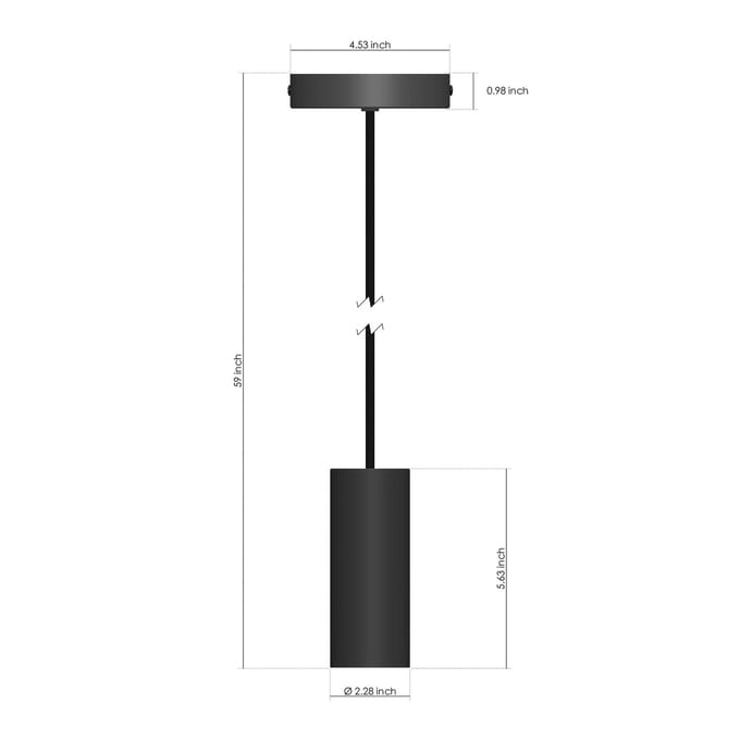 Philips Hue hanglamp, E27 fitting, 1-lamp, zwart