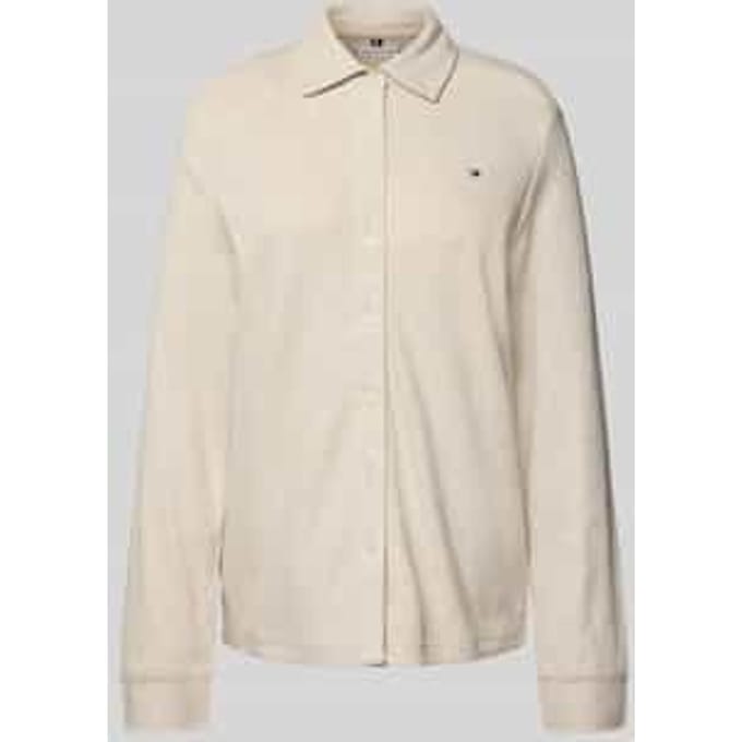 Regular fit blouse met lange mouwen van puur katoen