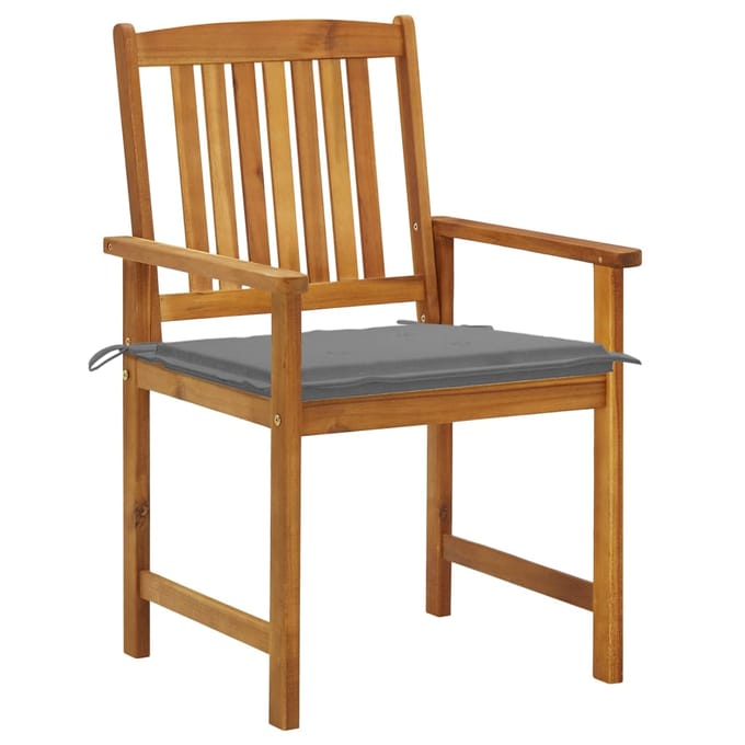 vidaXL - Tuinstoelen - 6 - st - met - kussens - massief - acaciahout