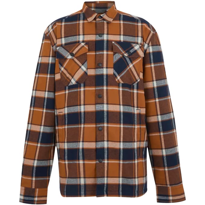 Regatta Spennith Shacket - Herenblouse lange mouw - Glazed Ginger/Navy